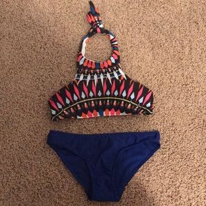 never wore bathing suit top and bottom